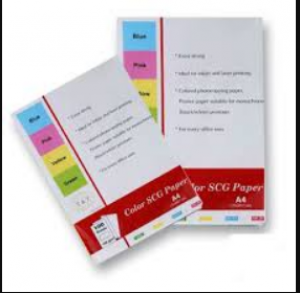 Bìa màu A4 T&T 100 tờ/tập ( màu xanh biển, xanh lá, vàng, hồng, trắng)  L1