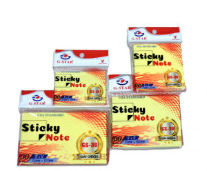 Giấy NOTE ghi chú 3x3 5 Màu Gstar (Hình chữ nhật khổ nhỏ)