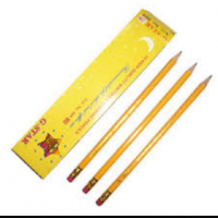 Bút chì gỗ sọc đen vàng+tẩy GSTAR 018 (12c/h)