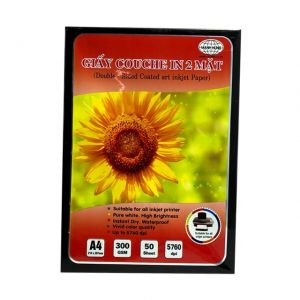 Giấy in 2 mặt bóng Mạnh Hưng Couche ĐL300 50 tờ