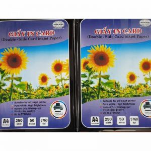 Giấy in Card 2 mặt DL250 Mạnh Hưng A4 (50 tờ)
