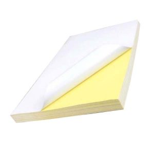 Decal A4 mặt trắng đế Vàng 100 Tờ