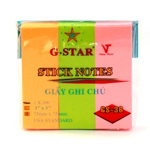 Giấy Ghi Chú 3x3 - 3 Màu Gstar