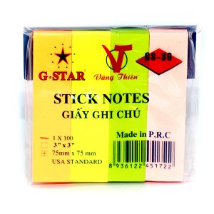 Giấy Ghi Chú 3x3 - 4 Màu Gstar